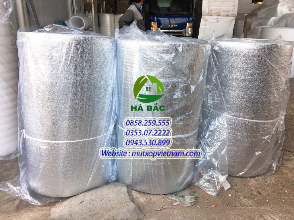cuộn mút xốp opp bạc