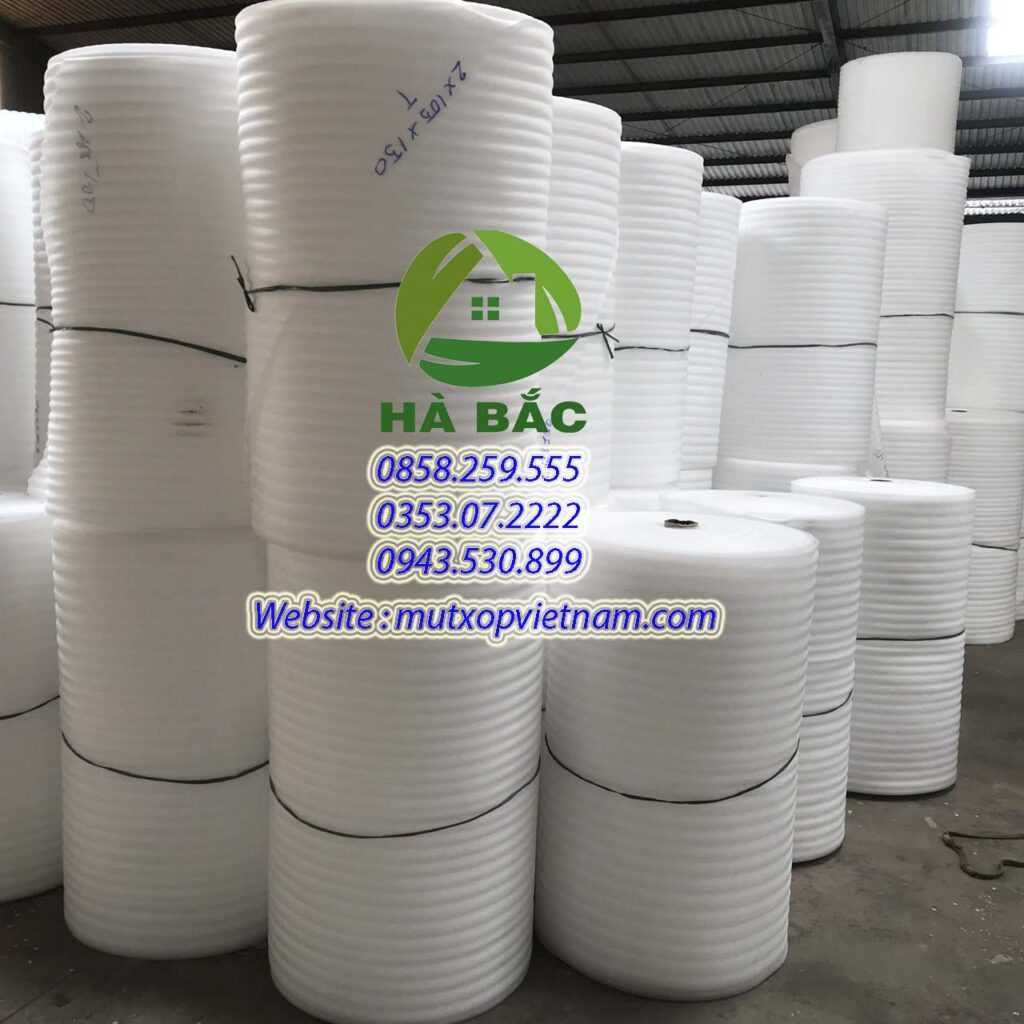 cuộn xốp pe foam lót trái cây