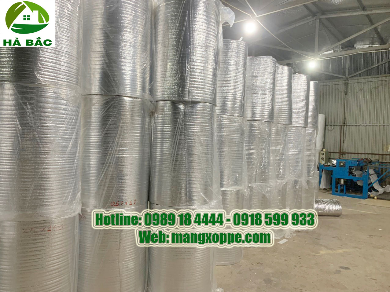 Xốp OPP 1 Mặt Bạc