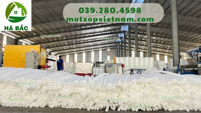 Ống Rod xốp dùng để bọc góc cạnh chân bàn ghế ngành gỗ,nội thất trong nước và xuất khẩu tại Tân Uyên Bình Dương năm 2025