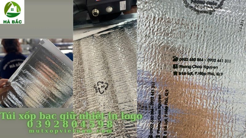 Túi xốp bạc giữ nhiệt in logo theo yêu cầu tại TP Hồ Chí Minh năm 2025