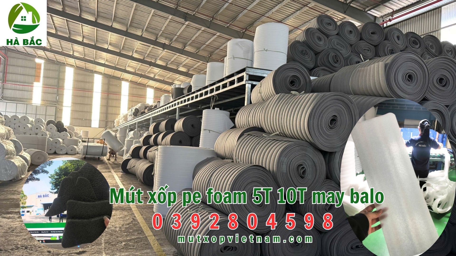 Mút xốp pe foam 5T 10T may balo