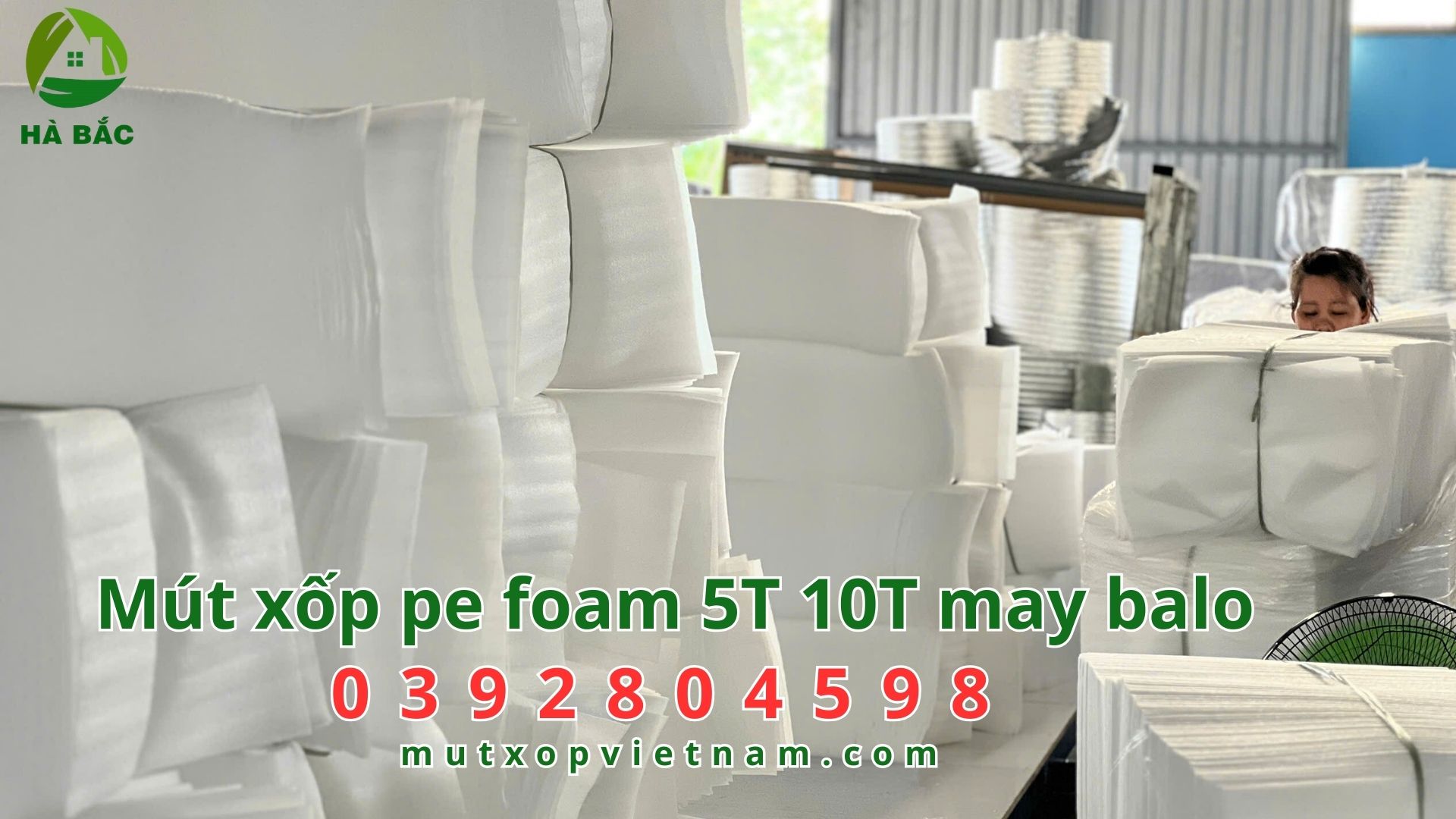 Mút xốp pe foam 5T 10T may balo