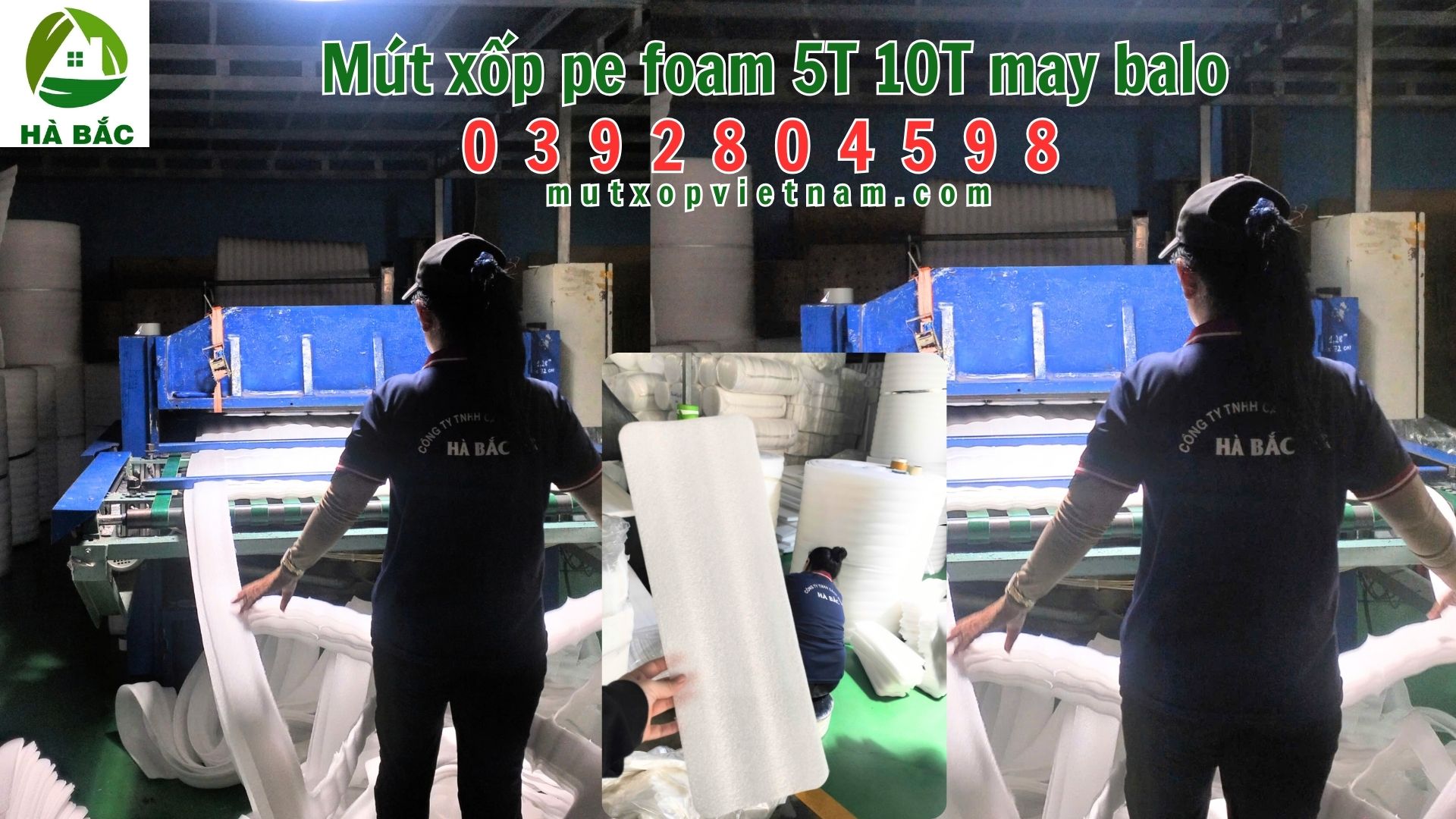 Mút xốp pe foam 5T 10T may balo