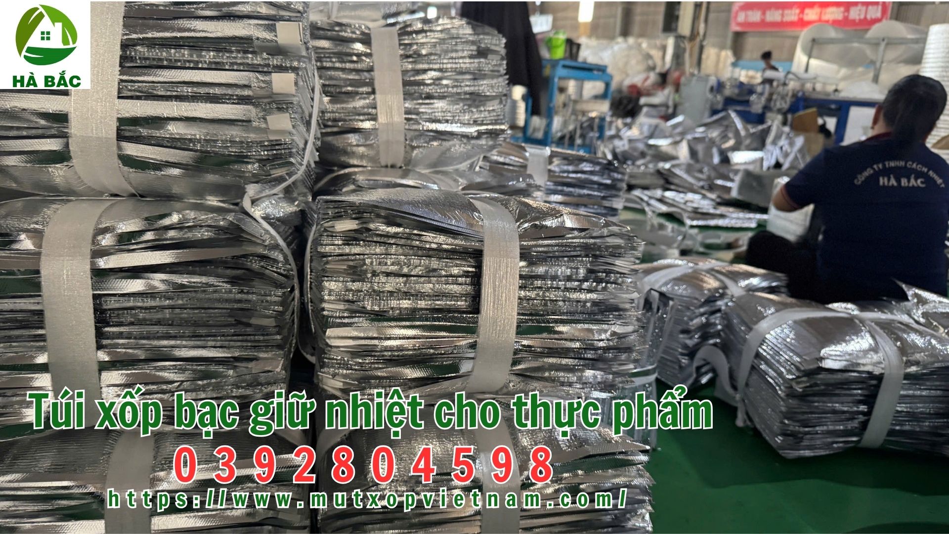 túi xốp bạc giữ nhiệt cho thực phẩm