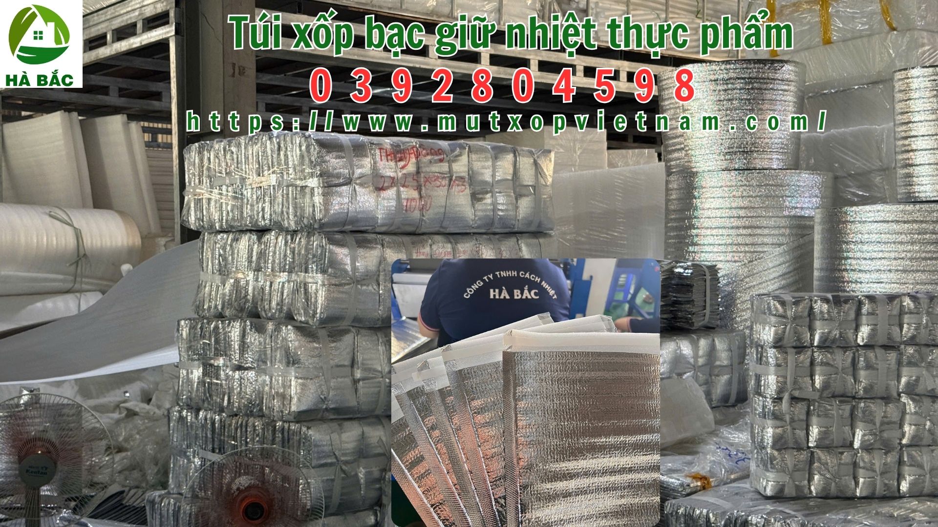 túi xốp bạc giữ nhiệt cho thực phẩm