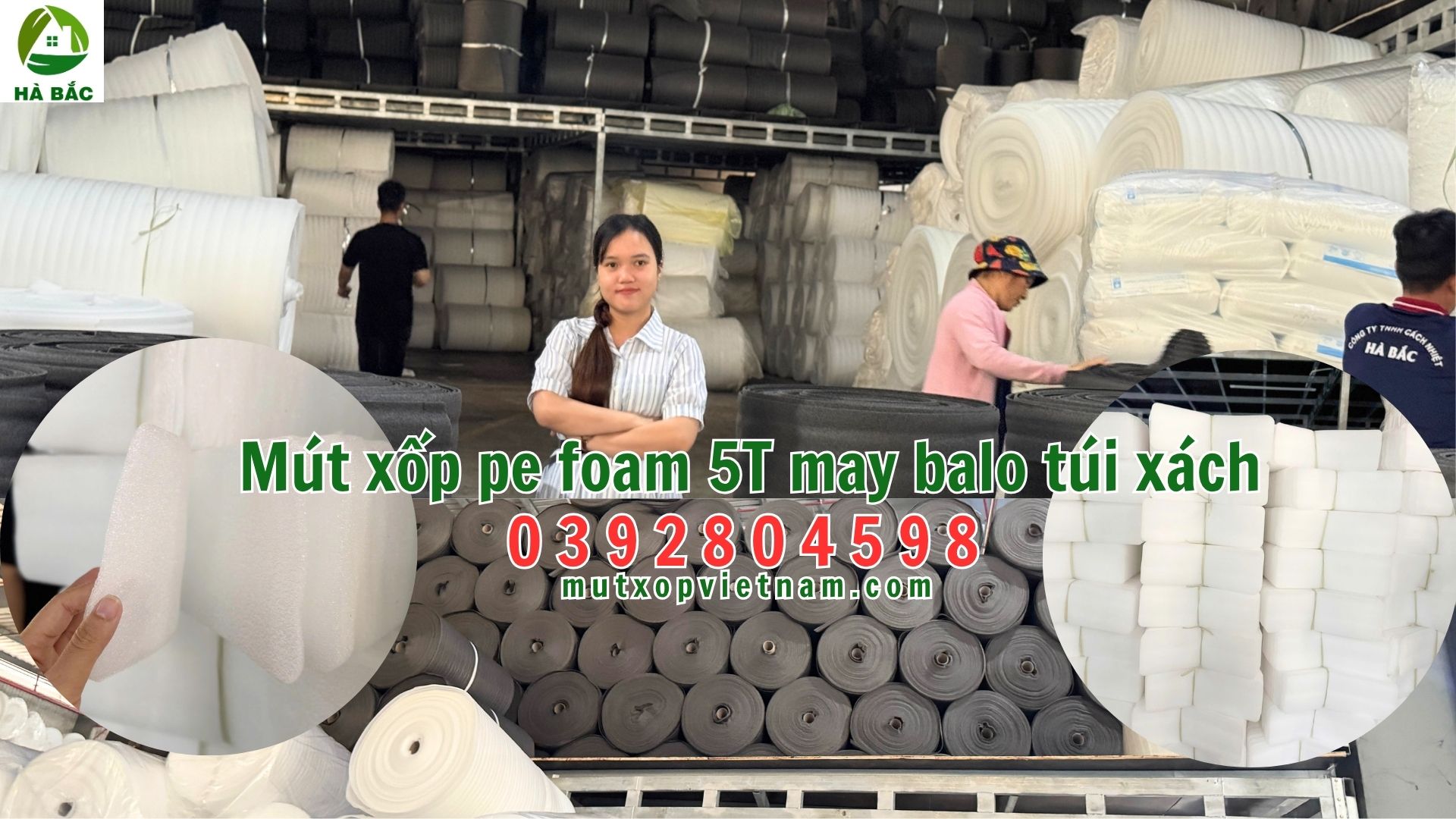 Mút xốp pe foam 5T may balo túi xách, công ty sản xuất mút xốp pe foam 5T may balo túi xách tại Đức Hòa, Long An