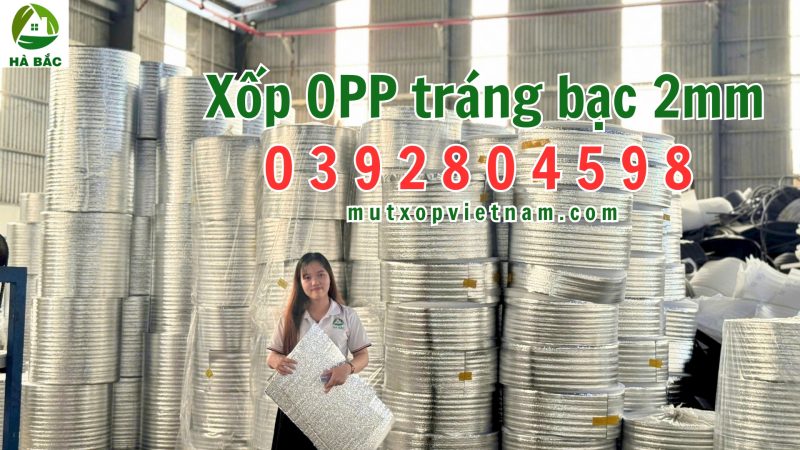 Công ty sản xuất xốp Opp tráng bạc 2mm may túi cách nhiệt, chiếu văn phòng tại quận 7 TP Hồ Chí Minh
