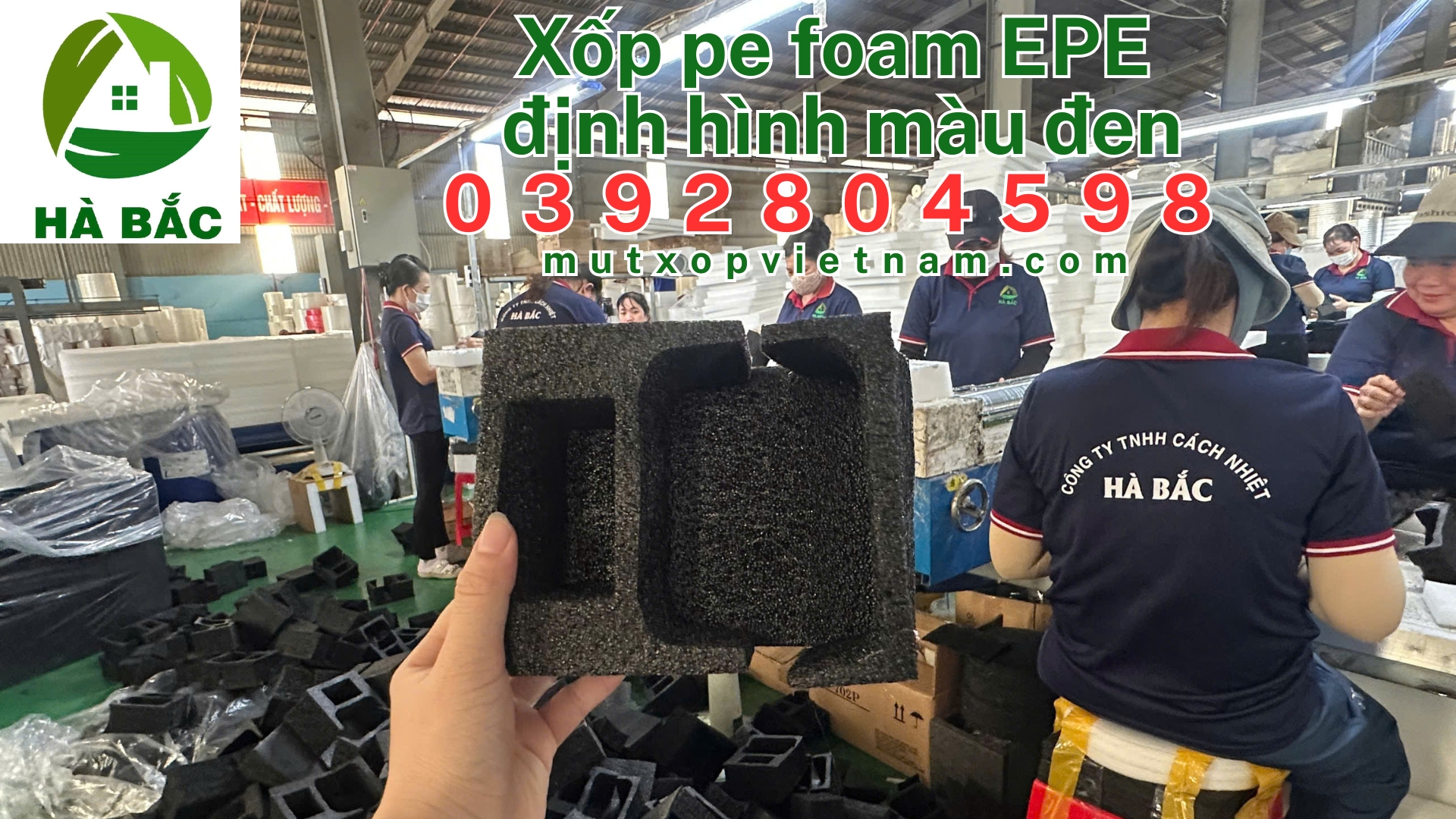 Xốp pe foam EPE định hình màu đen bảo vệ hàng hóa, công ty sản xuất xốp pe foam EPE định hình màu đen tại Nhơn Trạch, Đồng Nai